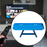 Maxbell TV Top Shelf Stable Monitor Top Shelf for Cellphone Stand Router Media Boxes Blue