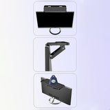 Maxbell TV Top Shelf Stable Monitor Top Shelf for Cellphone Stand Router Media Boxes Black