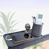 Maxbell TV Top Shelf Stable Monitor Top Shelf for Cellphone Stand Router Media Boxes Black