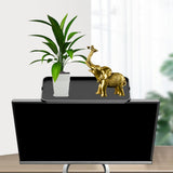 Maxbell TV Top Shelf Stable Monitor Top Shelf for Cellphone Stand Router Media Boxes Black