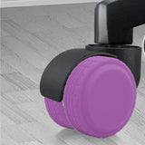 4x Travel Suitcases Wheel Cover Soft Lightweight Silent Luggage Wheel Covers Violet