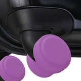 4x Travel Suitcases Wheel Cover Soft Lightweight Silent Luggage Wheel Covers Violet
