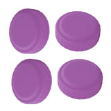 4x Travel Suitcases Wheel Cover Soft Lightweight Silent Luggage Wheel Covers Violet