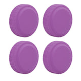 4x Travel Suitcases Wheel Cover Soft Lightweight Silent Luggage Wheel Covers Violet