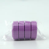 4x Travel Suitcases Wheel Cover Soft Lightweight Silent Luggage Wheel Covers Violet