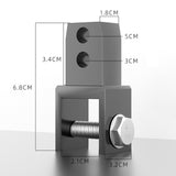 Maxbell 2 Pieces Height Extension Adapter High Damping Device Heightening Device Pad Gray