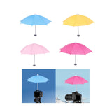 Maxbell 10.6" Umbrella for Camera with Hot Shoe Mount Simple Installation Waterproof Light Blue