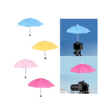 Maxbell 10.6" Umbrella for Camera with Hot Shoe Mount Simple Installation Waterproof Light Blue