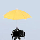 Maxbell 10.6" Umbrella for Camera with Hot Shoe Mount Simple Installation Waterproof Yellow