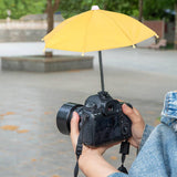 Maxbell 10.6" Umbrella for Camera with Hot Shoe Mount Simple Installation Waterproof Yellow