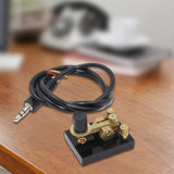 Maxbell Mini CW Morse Code Key Universal for Beginners Broadcast Enthusiasts Camping