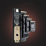Maxbell Maxbell M.2 Enclosure Adapter Support M Key/B+M Key for External Case Equipment Silver
