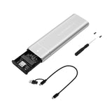 Maxbell Maxbell M.2 Enclosure Adapter Support M Key/B+M Key for External Case Equipment Silver