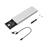 Maxbell Maxbell M.2 Enclosure Adapter Support M Key/B+M Key for External Case Equipment Silver