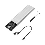 Maxbell Maxbell M.2 Enclosure Adapter Support M Key/B+M Key for External Case Equipment Silver