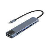 Maxbell USB C Docking Station USB C Splitter USB C to HDMI Adapter 8 in 1 Type C Hub