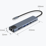Maxbell USB C Docking Station USB C Splitter USB C to HDMI Adapter 8 in 1 Type C Hub
