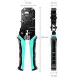Maxbell Network Crimper Labor Saving Compact RJ11 RJ12 45 Connector Crimper Pliers