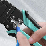 Maxbell Network Crimper Labor Saving Compact RJ11 RJ12 45 Connector Crimper Pliers