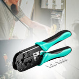 Maxbell Network Crimper Labor Saving Compact RJ11 RJ12 45 Connector Crimper Pliers