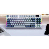 Maxbell Gamer Keyboard 87 Keys Hot Swap Sturdy 3 Modes Connectivity 14.1x5.5x1.7inch Style C