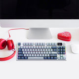 Maxbell Gamer Keyboard 87 Keys Hot Swap Sturdy 3 Modes Connectivity 14.1x5.5x1.7inch Style C