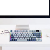 Maxbell Gamer Keyboard 87 Keys Hot Swap Sturdy 3 Modes Connectivity 14.1x5.5x1.7inch Style C