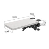 Maxbell Computer Arm Rest Convenient Ergonomic Extension Board for Office Home Table white