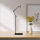 Maxbell Tablet Floor Stand Flexible Overhead Bed Phone Stand for Bedroom Gym Outdoor Black