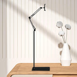 Maxbell Tablet Floor Stand Flexible Overhead Bed Phone Stand for Bedroom Gym Outdoor Black