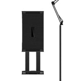 Maxbell Tablet Floor Stand Flexible Overhead Bed Phone Stand for Bedroom Gym Outdoor Black