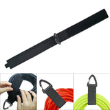 Maxbell Heavy Duty Storage Strap Extension Cord Holder for Garage Ropes Garden Hoses L 1.5x16inch