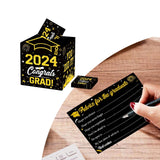 Maxbell 30x Graduation Advice Cards Class of 2024 for Friends High School University