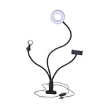 Maxbell Clip on Desk Light with Mic Holder and Phone Holder for Meetings Work Office