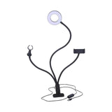 Maxbell Clip on Desk Light with Mic Holder and Phone Holder for Meetings Work Office