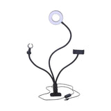 Maxbell Clip on Desk Light with Mic Holder and Phone Holder for Meetings Work Office