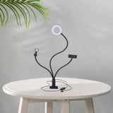 Maxbell Clip on Desk Light with Mic Holder and Phone Holder for Meetings Work Office