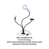 Maxbell Clip on Desk Light with Mic Holder and Phone Holder for Meetings Work Office