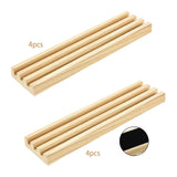 Maxbell Maxbell 4Pcs Wooden Domino Tray Decoration Educational Crafts Gifts Domino Organizer Without Pad