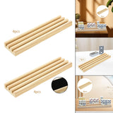 Maxbell Maxbell 4Pcs Wooden Domino Tray Decoration Educational Crafts Gifts Domino Organizer Without Pad