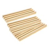 Maxbell Maxbell 4Pcs Wooden Domino Tray Decoration Educational Crafts Gifts Domino Organizer Without Pad