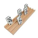 Maxbell Maxbell 4Pcs Wooden Domino Tray Decoration Educational Crafts Gifts Domino Organizer Without Pad