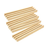 Maxbell Maxbell 4Pcs Wooden Domino Tray Decoration Educational Crafts Gifts Domino Organizer Without Pad