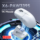 Maxbell 3 Mode Mouse up to 26000DPI Six Levels of Resolution Chargeable Mouse for PC