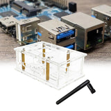 Maxbell Clear Acrylic Case for 5 Pro Development Board Protective Shell with Antenna without fan