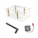 Maxbell Maxbell Clear Acrylic Case for 5 Pro Development Board Protective Shell with Antenna with fan