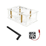 Maxbell Maxbell Clear Acrylic Case for 5 Pro Development Board Protective Shell with Antenna with fan
