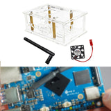 Maxbell Maxbell Clear Acrylic Case for 5 Pro Development Board Protective Shell with Antenna with fan