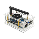 Maxbell Maxbell Clear Acrylic Case for 5 Pro Development Board Protective Shell with Antenna with fan