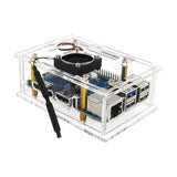 Maxbell Maxbell Clear Acrylic Case for 5 Pro Development Board Protective Shell with Antenna with fan